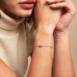 Bracelet Parad'eyes Argent Blanc-Histoire d'Or Online