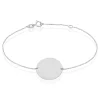 Bracelet Pastille Gravable Or Blanc-Histoire d'Or Sale