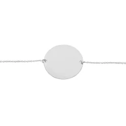 Bracelet Pastille Gravable Or Blanc-Histoire d'Or Sale