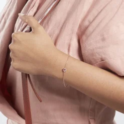 Histoire d'Or Bracelet Pavel Argent Rose Oxyde De Zirconium