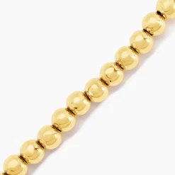 Histoire d'Or Bracelet Perles Solaires Acier Jaune