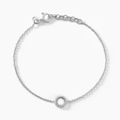 Bracelet Peytone Argent Blanc-Histoire d'Or
