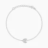 Histoire d'Or Bracelet Philine Argent Blanc Oxyde De Zirconium