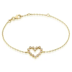 Histoire d'Or Bracelet Plaqué Or Jaune Danaë Oxydes De Zirconium