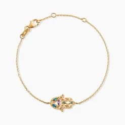 Histoire d'Or Bracelet Plaqué Or Jaune Eumelia Oxydes De Zirconium