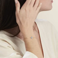 Bracelet Plaqué Or Jaune Mikayla Oxydes De Zirconium-Histoire d'Or Hot