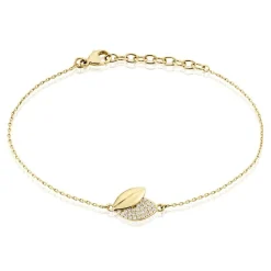 Bracelet Plaqué Or Jaune Simao Oxydes De Zirconium-Histoire d'Or New