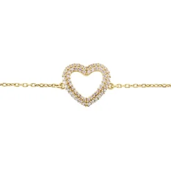 Histoire d'Or Bracelet Plaqué Or Jaune Xavia Oxydes De Zirconium