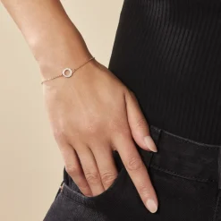 Bracelet Plaqué Or Klaar Oxydes De Zirconium-Histoire d'Or Hot