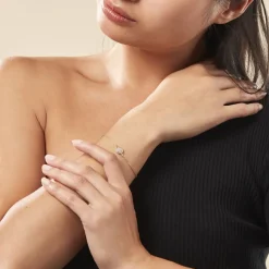 Histoire d'Or Bracelet Plaqué Or Larraso Oxydes De Zirconium