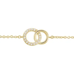 Histoire d'Or Bracelet Poeae Plaqué Or Jaune Oxyde De Zirconium