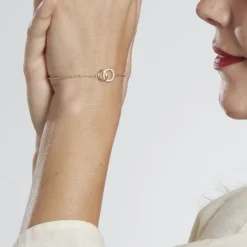 Histoire d'Or Bracelet Poeae Plaqué Or Jaune Oxyde De Zirconium