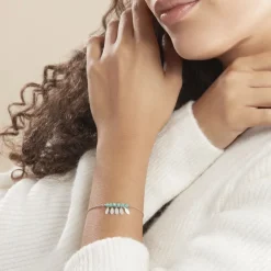 Bracelet Polyna Argent Blanc Pierre De Synthese-Histoire d'Or Best