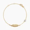 Histoire d'Or Bracelet Powoo Or Jaune Strass