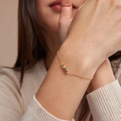 Bracelet Printemps Précieux Or Jaune Topaze Améthyste-Histoire d'Or Clearance