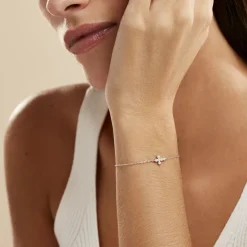 Bracelet Priscus Argent Blanc Oxyde De Zirconium-Histoire d'Or