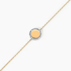 Histoire d'Or Bracelet Promesse Pour L'eternite Or Jaune Diamant