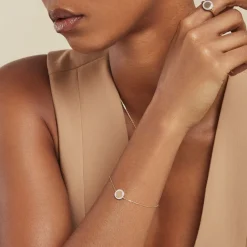 Histoire d'Or Bracelet Promesse Pour L'eternite Or Jaune Diamant