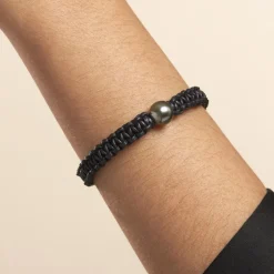 Histoire d'Or Bracelet Reba Or Blanc Perle De Culture De Tahiti