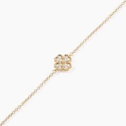 Histoire d'Or Bracelet Rhosyn Plaqué Or Jaune Oxyde De Zirconium