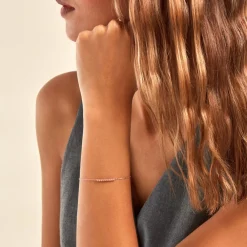 Histoire d'Or Bracelet Rio Tennis Argent Rose Oxyde De Zirconium