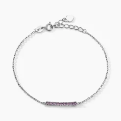 Histoire d'Or Bracelet Rio Tennis Argent Blanc Oxyde De Zirconium