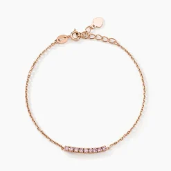 Histoire d'Or Bracelet Rio Tennis Argent Rose Oxyde De Zirconium