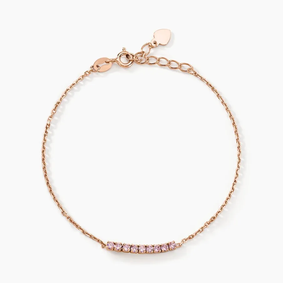 Histoire d'Or Bracelet Rio Tennis Argent Rose Oxyde De Zirconium
