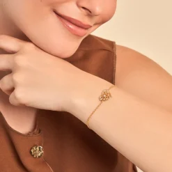 Bracelet Romée Plaqué Or Jaune Oxyde De Zirconium-Histoire d'Or Hot