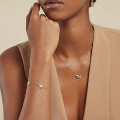 Bracelet Rosae Plaque Or Jaune-Histoire d'Or Hot