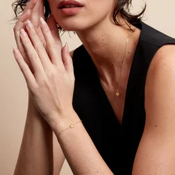 Histoire d'Or Bracelet Sakura Love Or Jaune Oxyde De Zirconium