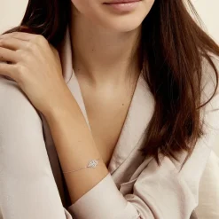 Histoire d'Or Bracelet Sarah Argent Blanc