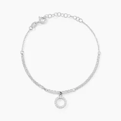 Histoire d'Or Bracelet Satheen Argent Blanc Oxyde De Zirconium
