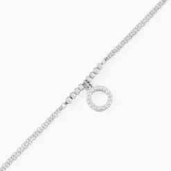 Histoire d'Or Bracelet Satheen Argent Blanc Oxyde De Zirconium