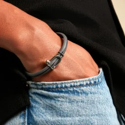 Histoire d'Or Bracelet Seb Acier Blanc