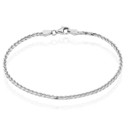 Bracelet Sherihane Maille Palmier Argent Blanc-Histoire d'Or Hot