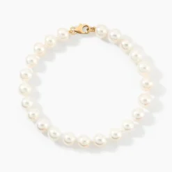 Histoire d'Or Bracelet Shola Or Jaune Perle De Culture D'akoya