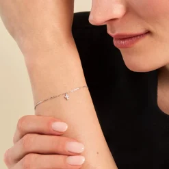 Bracelet Siem Argent Blanc Oxyde De Zirconium-Histoire d'Or