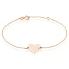 Histoire d'Or Bracelet Sofia Coeur Or Rose Oxyde De Zirconium