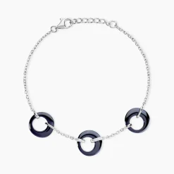 Bracelet Suzanne Argent Blanc Céramique Et Oxyde De Zirconium-Histoire d'Or Outlet