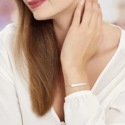 Histoire d'Or Bracelet Suzeanne Argent Blanc Oxyde De Zirconium