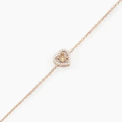 Histoire d'Or Bracelet Suzon Argent Rose Oxyde De Zirconium