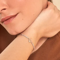 Bracelet Syliana Argent Blanc Oxyde De Zirconium-Histoire d'Or Best