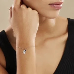 Bracelet Symbolique Argent Blanc Oxyde De Zirconium-Histoire d'Or Clearance