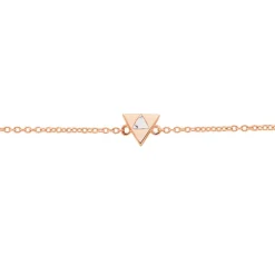 Bracelet Tallulah Argent Rose Pierre De Synthese-Histoire d'Or Discount