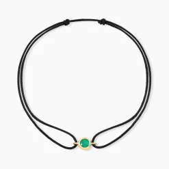 Histoire d'Or Bracelet Tere Or Jaune Emeraude