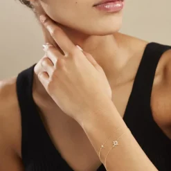 Bracelet Terrie Or Jaune Calcedoine Et Oxyde De Zirconium-Histoire d'Or Clearance