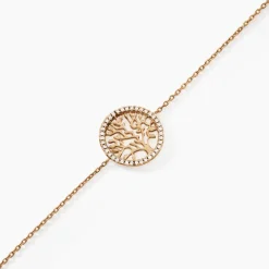 Histoire d'Or Bracelet Theolina Plaqué Or Jaune Oxyde De Zirconium