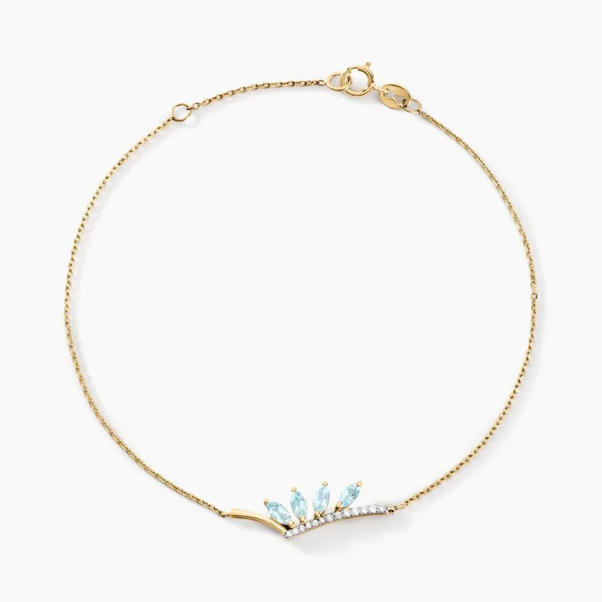 Bracelet Tiara Or Jaune Topaze Oxyde De Zirconium-Histoire d'Or Discount