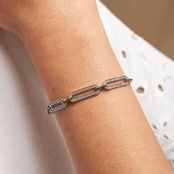 Bracelet Trait D'union Argent Blanc Oxyde De Zirconium-Histoire d'Or Clearance